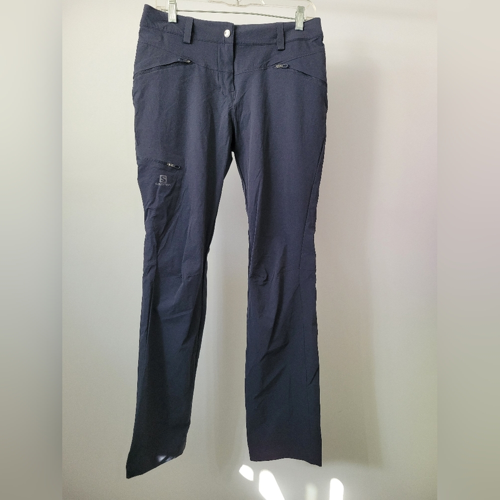 Salomon NEW Women’s Hiking Pants US 8 Navy Regular Inseam Adjustable Waist NWOT